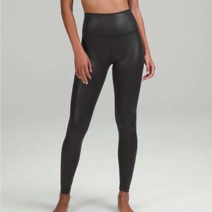 Lululemon Align Black Shine Leggings sz 4